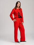 Spodnie dzwony damskie Look Made With Love 1214 Julia XL Czerwone (5903999306953) - obraz 6