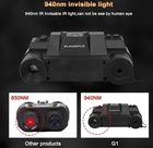 Прилад нічного бачення бінокуляр G1 4.5х Night Vision 1920x1080P невидима хвиля 940nm з кріпленням на голову - зображення 4