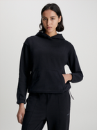 Bluza damska z kapturem kangurka Calvin Klein 00GWS3W300 XL Czarna (8720107272385) - obraz 1