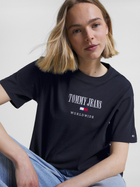 Koszulka damska bawełniana Tommy Jeans DW0DW16154-DW5 M Niebieska (8720644428269) - obraz 3