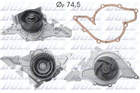 Водяний насос DOLZ A195 Audi A4, TT, Allroad, A6, A3; Seat Leon; Volkswagen Golf, Bora 078121004L, 078121004R, 078121006A