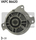 Водяной насос SKF VKPC86620 Volvo V70, S80 271768, 8692839