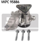 Водяной насос SKF VKPC95886 Hyundai IX20, I20, Elantra, I40, Accent, I30, Getz, Tucson; KIA Pro Ceed, Cerato, Ceed, Soul, Rio, Carens, Optima 1140308506K, 251002A200, 251002A201