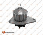 Водяний насос EUROREPAR 1637171380 Peugeot 206, Partner, 207, Bipper, 306, 307; Citroen C3, Berlingo, Xsara, Nemo, C2 1201G0, 1609417080, 9631169188