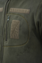 Мужская флисовая кофта полар олива с липучками под шевроны S - изображение 5