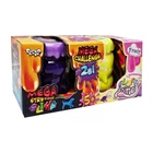 В'язка маса "2 в 1 "Mega Stretch Slime" та "Fluffy Slime" Danko Toys FLS-03-01U укр Фіолетово-жовтий