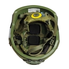 Комплект: тактичный шлем - каска Fast системой Wendy пуленепробиваемый, кевларовый, защита по NATO - NIJ IIIa (ДСТУ кл.1), размер M-L и оригинальные наушники Earmor M32Н с креплением "чебурашка" (FWOKMulEm32hCh1) - изображение 12