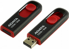 Флеш пам'ять ADATA Classic C008 8GB USB 2.0 Black/Red (4718050609598) - зображення 3