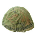 Сеть маскировочная на шлем каску тактическая универсальная для силовых структур Brotherhood Зеленая (OPT-1401) - изображение 1