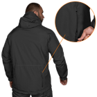 Куртка тактична демісезонна чоловіча для силових структур Stalker SoftShell Чорна (7226), XXL (OPT-34521) - зображення 3