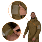 Куртка тактическая демисезонная мужская для силовых структур Stalker SoftShell Койот (7346), M (OPT-34521) - изображение 4