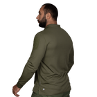 Поло футболка тактическая мужская с длинным рукавом для силовых структур CM Олива (7368), L (OPT-10501) - изображение 3