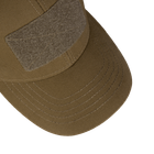 Бейсболка тактическая износостойкая практичная кепка для силовых структур Tactic Canvas Койот (5852) (OPT-6161) - изображение 6