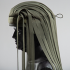 Накидка на голову или шлем маскировочная тактическая универсальная для силовых структур Олива (OPT-6001) - изображение 4
