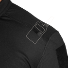 Поло футболка тактична чоловіча тактична з довгим рукавом для силових структур Paladin Чорна (7367), S (OPT-10501) - зображення 6