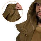 Куртка тактическая демисезонная мужская для силовых структур Stalker SoftShell Койот (7346), XXL (OPT-34521) - изображение 6