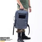 Рюкзак для дронов защитный тактический универсальный для силовых структур Brotherhood Серый M 16л (OPT-39001) - изображение 1