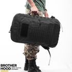 Рюкзак для дронов защитный тактический универсальный для силовых структур Brotherhood Черный L 30л (OPT-49001) - изображение 5