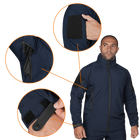 Куртка тактическая демисезонная мужская для силовых структур Phantom System Темно-синяя (7292), XXXL (OPT-35991) - изображение 5