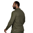 Поло футболка тактическая мужская с длинным рукавом для силовых структур CM Олива (7368), XXXL (OPT-10501) - изображение 3