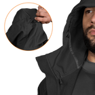 Куртка тактическая демисезонная мужская для силовых структур Stalker SoftShell Черная (7226), L (OPT-34521) - изображение 6