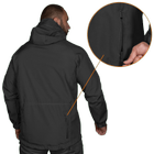 Куртка тактична демісезонна чоловіча для силових структур Stalker SoftShell Чорна (7226), M (OPT-34521) - зображення 3