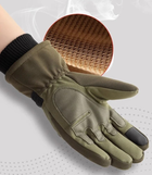 Тактические перчатки зимние JINSHANGJINMEI XL Олива - изображение 4
