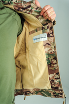 Куртка тактическая теплая Soft Shell Single Sword двойной флис мультикам XXL - изображение 8