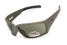 Захисні окуляри Venture Gear Tactical OverWatch Green (forest gray) Anti-Fog, чорно-зелені в зеленій оправі - зображення 1