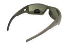 Защитные очки Venture Gear Tactical OverWatch Green (forest gray) Anti-Fog, чёрно-зелёные в зелёной оправе - изображение 2