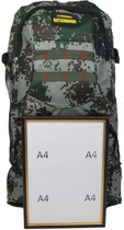 Рюкзак туристический с возможностью увеличения 50(64)x35x15 см Battlegrounds Хаки 000221678 - изображение 7