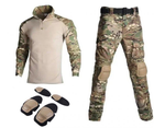 Тактичний костюм 3 в 1, Сорочка+ Штани + наколінники та налокотніки розмір М - зображення 1