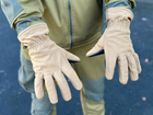 Зимові рукавички теплі Tactic тактичні рукавички софт шел утеплені, рукавички soft shell Coyote (XL) - зображення 2