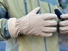Зимові рукавички теплі Tactic тактичні рукавички софт шел утеплені, рукавички soft shell Coyote (XL) - зображення 3