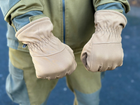 Зимові рукавички теплі Tactic тактичні рукавички софт шел утеплені, рукавички soft shell Coyote (L) - зображення 3
