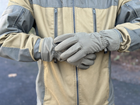 Зимние перчатки тёплые Tactic тактические перчатки софт шел утепленные, перчатки soft shell олива (м) - изображение 1