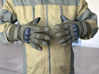Тактические полнопалые перчатки Tactic армейские перчатки с защитой костяшек размер ХL цвет Олива (pp-olive-mex-XL) - изображение 2