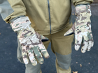 Зимові рукавички теплі Tactic тактичні рукавички софт шел утеплені, рукавички soft shell Multicam (M) - зображення 2