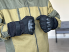 Тактические полнопалые перчатки Tactic армейские перчатки с защитой костяшек размер ХL цвет Черный (pp-black-mex-XL) - изображение 3