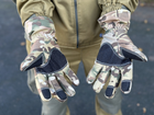 Зимові рукавички теплі Tactic тактичні рукавички софт шел утеплені, рукавички soft shell Multicam (L) - зображення 4