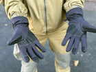 Зимові рукавички теплі Tactic тактичні рукавички софт шел утеплені, рукавички soft shell Black (M) - зображення 3