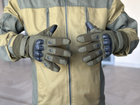 Тактические полнопалые перчатки Tactic армейские перчатки с защитой костяшек размер L цвет Олива (pp-olive-mex-L) - изображение 1