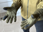 Тактические полнопалые перчатки Tactic армейские перчатки с защитой костяшек размер L цвет Олива (pp-olive-mex-L) - изображение 4