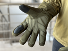 Тактичні повнопалі рукавички Tactic армійські рукавички із захистом кістячок розмір L колір Олива (pp-olive-mex-L) - зображення 5