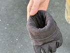 Зимові рукавички теплі Tactic тактичні рукавички софт шел утеплені, рукавички soft shell Black (M) - зображення 7