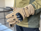 Тактические полнопалые перчатки Tactic армейские перчатки с защитой костяшек размер ХL цвет Койот (pp-coyote-mex-XL) - изображение 7