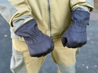 Зимові рукавички теплі Tactic тактичні рукавички софт шел утеплені, рукавички soft shell Black (L) - зображення 3