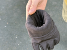 Зимові рукавички теплі Tactic тактичні рукавички софт шел утеплені, рукавички soft shell Black (L) - зображення 7