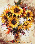 Картина по номерам "Натюрмор с подсолнухами" Brushme 40x50 см (tvo0007919)