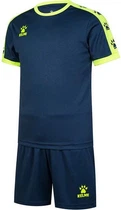 Комплект футбольной формы детский Kelme COLLEGE темно-сине-салатовый 160 3883033.9440
